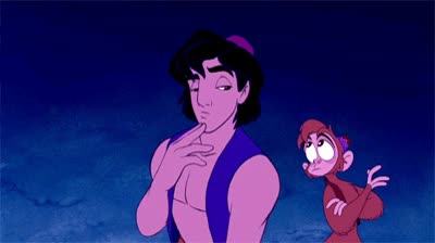 aladdin,interesante,pensar,dudar,expresión