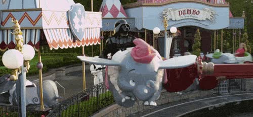 dumbo,darth vader,atracción