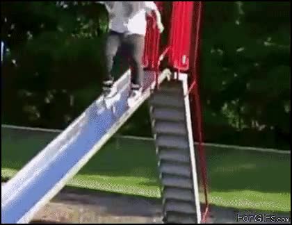 tonto,Tobogan,patines