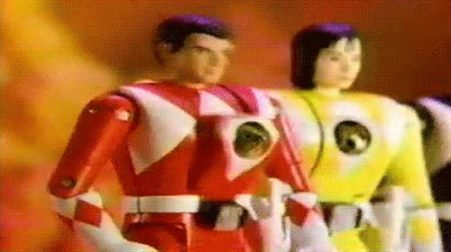 power ranger,girar,cabeza