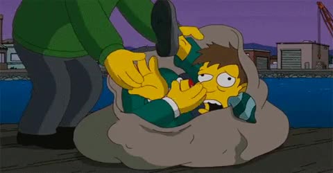 saco,hallowen,los simpsons,ned flanders
