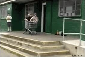 fail,caída,carrito,golpe