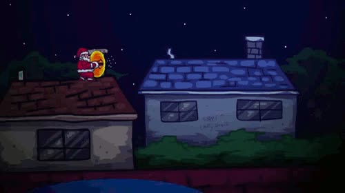 papanoel,tejado,chimenea