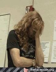 Ignorancia,Dave Mustaine,Frustracion,facepalm