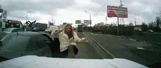 carretera,accidente,patadas,coche,loca