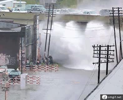 charco,ola,tren,troll,agua,chapuzón