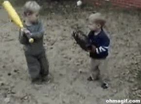 Niño,Hermano,Home run,Batazo,Cabeza