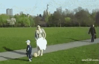 Madre,patada