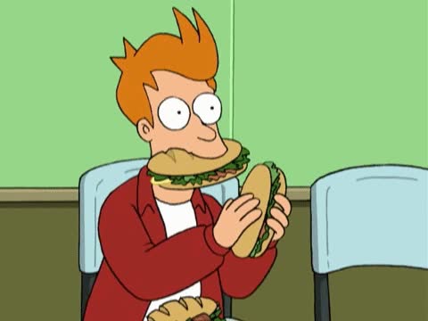 fry,aplausos,bocadillo