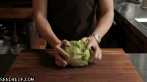 lechuga,cortar,verdura,cocinar