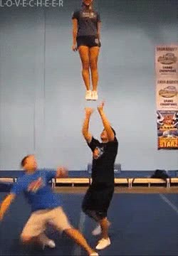 asiáticos,al aire,acrobacia,cheerleader