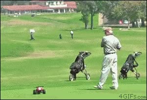 viejo,romper,coche teledirigido,golf,rehen