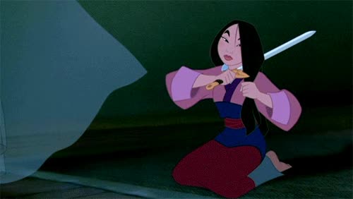 Esto es lo que pasa cuando le pides al peluquero que te corte las puntas peluquero,pelo,cortar,cuchillo,Mulan