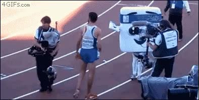 mala leche,atleta,mascota,atletismo,atacar