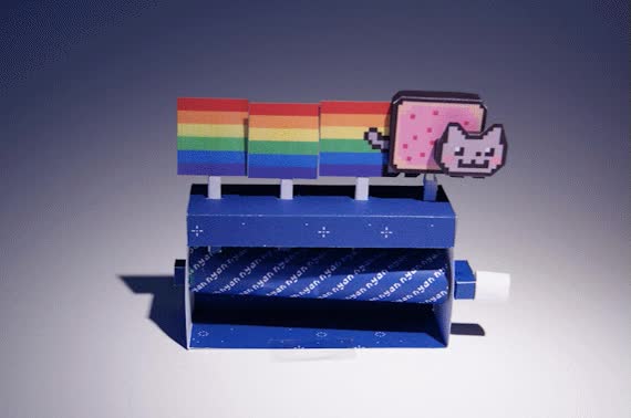 nyan cat,papel,maquina,shut up and take my money