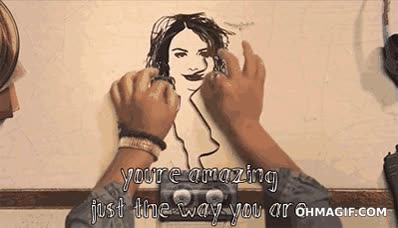 arte,chica,cassete,dibujo