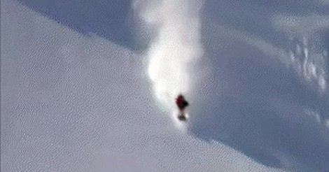 Vaya Gif Otra Forma De Bajar Una Montana Nevada