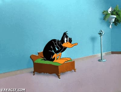 nada,cama,pato lucas,ocioso,castigado,expresión