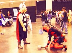 deadpool,masacre,Thor,cosplay,martillo,pesado