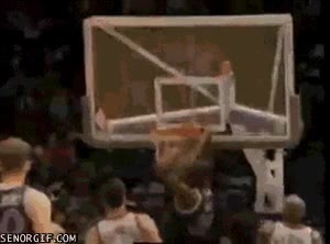 canasta,baloncesto,mate,romper