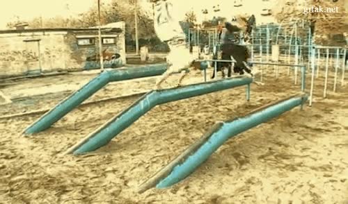 acrobacia,columpios,salto,alto,manos,pie,parkour