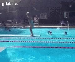 fail,niño,piscina,trampolín,salto