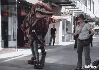 susto,Velociraptor,ciudad