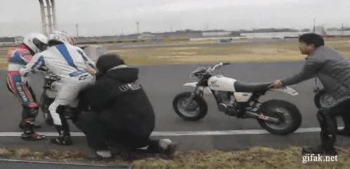 moto,equivocación,competencia,golpe