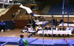pirueta,acrobacia,barra,gimnasia,fail