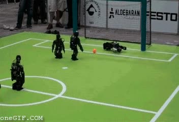 fútbol,campo,robots