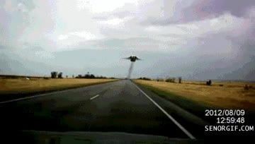 carretera,avion,cielo