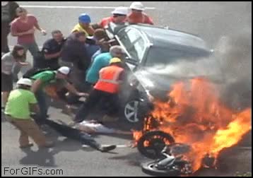 cuerpo,accidente,está al revés,esconder