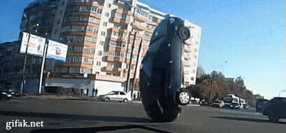 calle,carretera,volcar,coche,accidente