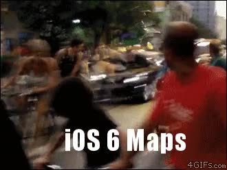apple,ios6,ios choque,coche