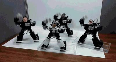 robots,baile,gangnam