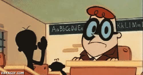 deberes,pregunta,dexter,clase,expresion,cartoon network,compañero