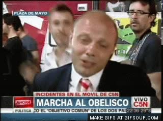 Mentir,reportero,hostia,zas