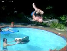 agua,tio,saltar,piscina,voltereta,mortal,back flip,colchoneta,win