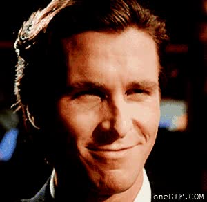 Cuando tu novia te pregunta si le queda bien el vestido expresiones,vestido,hombres,novia,christian bale,pat bateman,american psycho