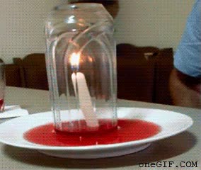 vela,l&iacute;quido,vaso,experimento,gelatina,vac&iacute;o