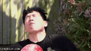 globo,agua,cara,golpe,dolor,asiatico