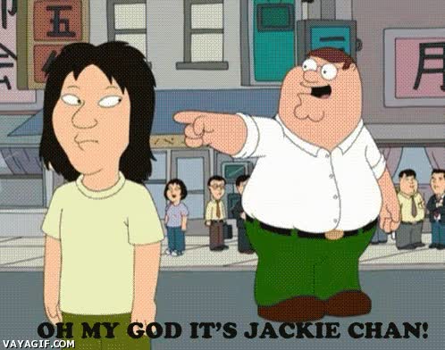 iguales,padre de familia,peter griffin,asiaticos,china,jackie chan,chinos