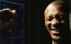 Hardison,Leverage,contento,chiripa,Aprobar,suerte,expresion,fuck yeah,felicidad,alegria