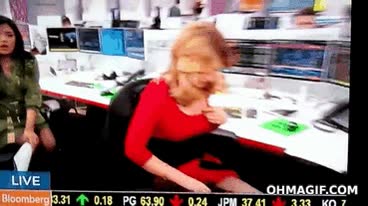 tv,reportera,television,presentadora,sorpresa entre las piernas,disimulada