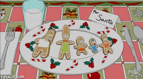 opening,homer,gag del sofa,los simpson,galletas de jengibre,especial navidad