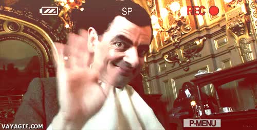 hola 2013,holaaa,mr. bean,expresión,saludar,fin de año,nochevieja,adios 2012