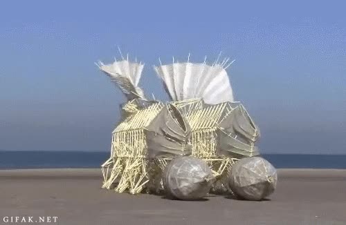 movimiento,Viento,caminar,maquinas,escultura kinetica