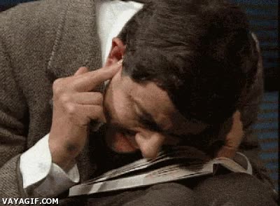 Ruido,Mr. Bean,leer,silencio,lengua,pasar pagina,rowan atkinson