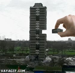 colapso,derrumbamiento,Dios,edificio,jenga,dinamitar
