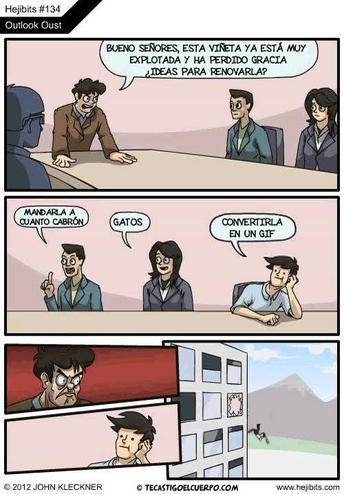 viñeta,Junta de accionistas,cuanto cabron,ventana,comic